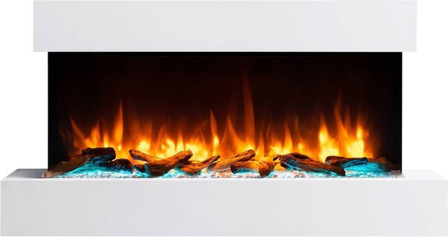 BALDERIA Elektrokamin Ignis Wandkamin mit 2000 W Heizung in Weiss, B/H/T: 110 x 57,3 x 25 cm - Bild 2