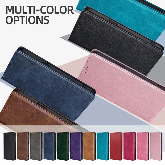 Xiaomi Redmi Note 14S 4G Leder Flip Brieftasche Schutzhülle in Blau mit Kartenfächern - Bild 1