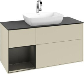 V&B Waschtischunterschrank Finion in Seidengrau lackiert, Breite: 120 cm, Tiefe: 50,1 cm, Höhe: 50,1 cm - Bild 1