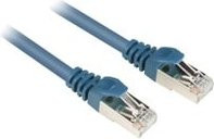 Sharkoon Patchkabel RJ45 Cat.6 SFTP Ethernet LAN Blau 0,25 m - Bild 1
