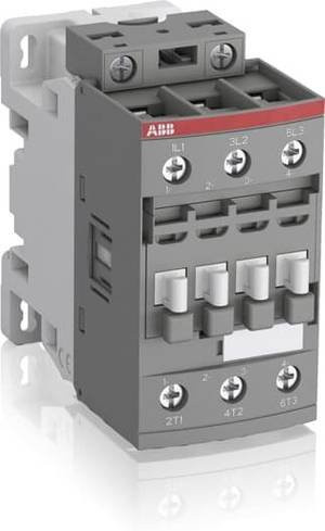 ABB AF30-30-00-13 Schütz mit 4 Schließern, 100-250V AC/DC, Grau - Bild 1