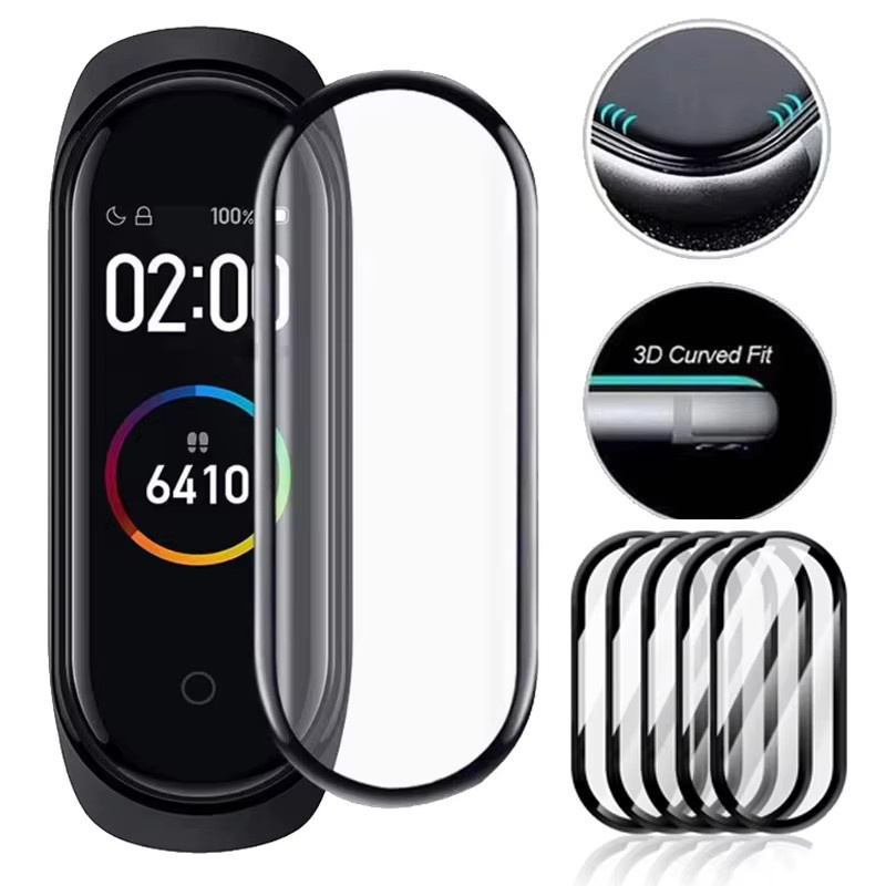 Xiaomi Screen Protector Set für Mi Band 8 7 Pro 6 5 4 Transparent Vollabdeckung Weiche Schutzfolie für deine Smartwatch - Bild 4