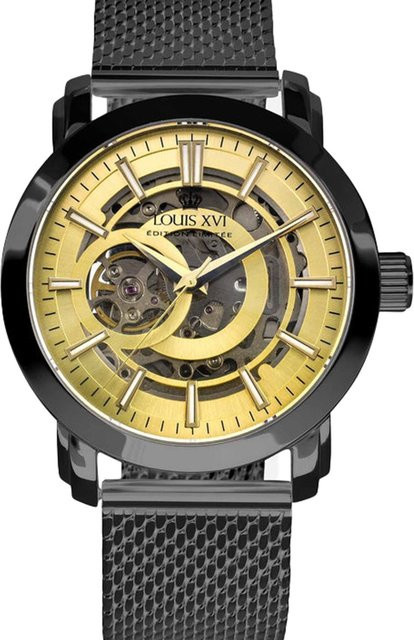 Louis XVI Herrenuhr Automatik, Edelstahl, Gold, 44 mm, 5 ATM - Bild 1