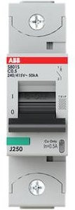 ABB S801S-C0.5 Leitungsschutzschalter 0,5A 230V Grau - Bild 1