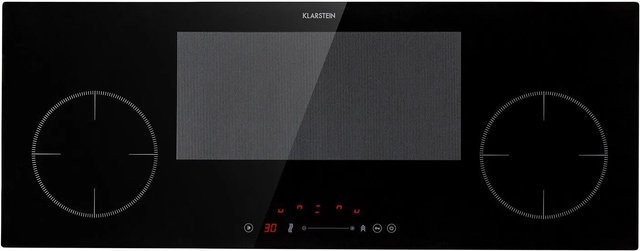 Klarstein Delicatessa 90 Slim Einbaukochfeld Induktion mit 4 Zonen in Schwarz aus Glas - Bild 1