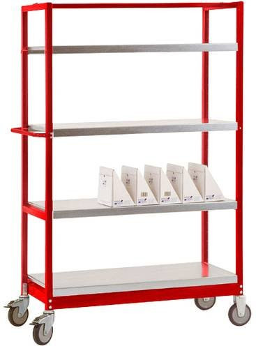 Manuflex Etagenwagen TV3121.3003 in Rubin-Rot - Bild 1
