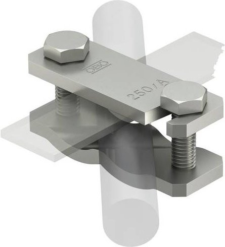 OBO Bettermann 5313023 250 A-VA Montagezubehör mit Schrauben in Silber, 10 Stück - Bild 1