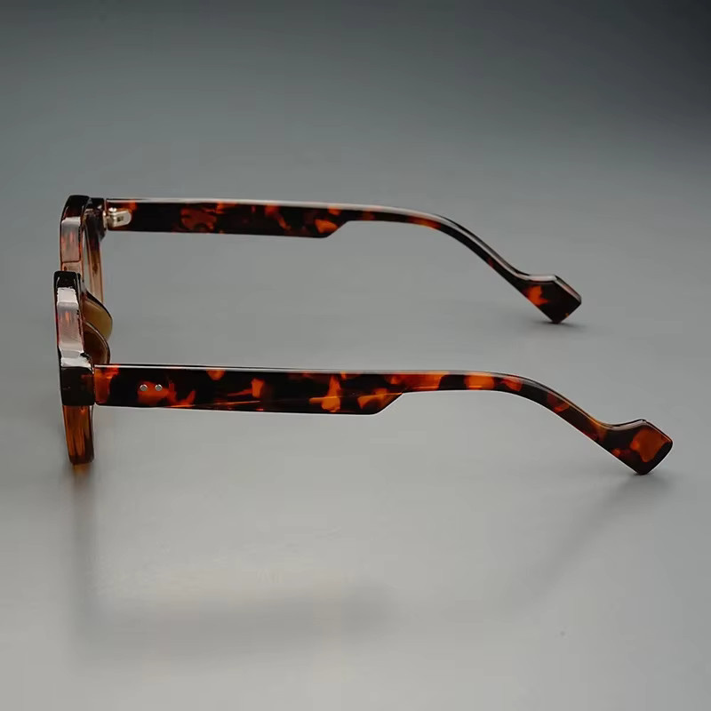 LALAMOLI Lesebrille, hexagonal, Vollrand, braun, Unisex - Bild 2