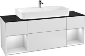 V&B Waschtischunterschrank Finion in Weiß matt lackiert, Breite: 160 cm - Bild 1