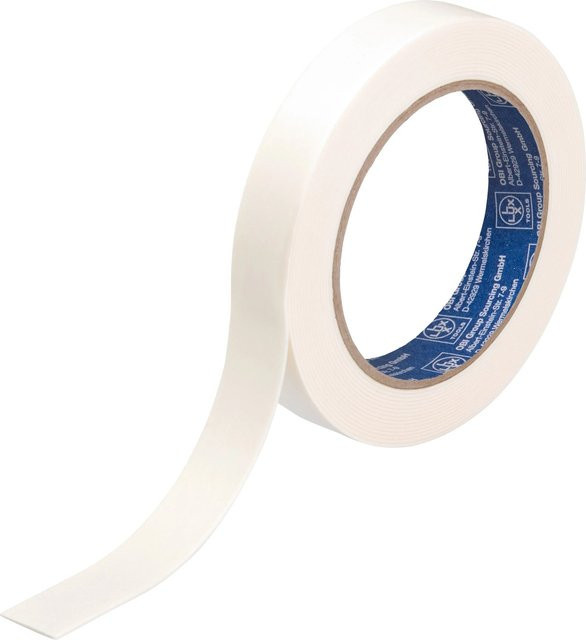 LUX-TOOLS Spiegelband Montageband weiß, Breite: 19 mm, Länge: 5,25 m - Bild 1