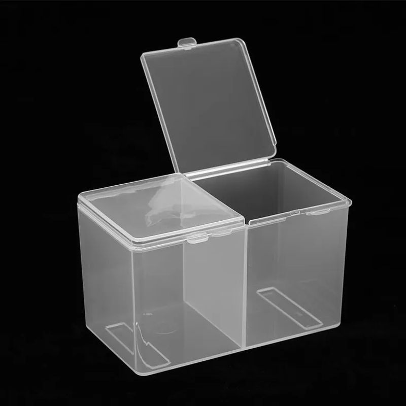 DIYelecs Organizer für Wattepads, Wattestäbchen und Nagellack, 2 Fächer - Bild 5
