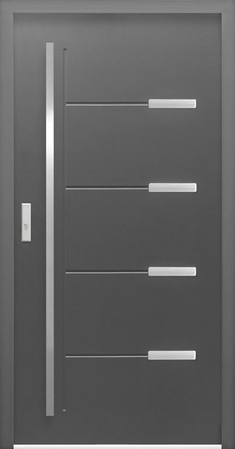 Sicherheits-Haustür Splendoor ThermoSpace Oslo Prime RC2 in Anthrazit, B/H: 110 x 210 cm, Anschlag Links - Bild 1