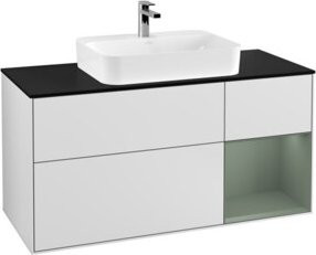 V&B Waschtischunterschrank Finion in Weiß lackiert, Breite: 120 cm, Tiefe: 50,1 cm, Höhe: 50,1 cm - Bild 1