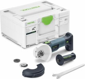 Festool Akku-Winkelschleifer AGC 18-125 EB-Basic in Grau mit 125 mm Scheibendurchmesser und 18V Akku-Technologie