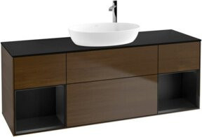 V&B Waschtischunterschrank Finion in Blau lackiert, Breite: 160 cm - Bild 1