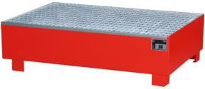 STIER Auffangwanne Premium rot für 2x200l Fässer B/T/H: 120 x 80 x 36 cm - Bild 1