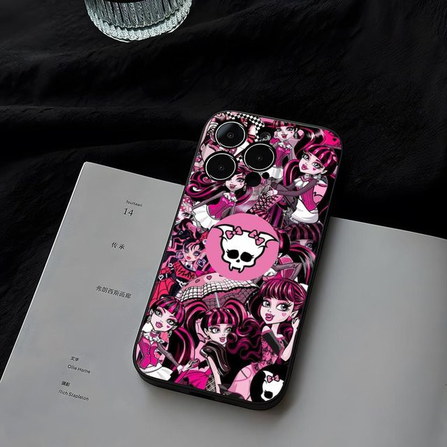 M-MonsterS Cartoon Handyhülle für iPhone in Schwarz - Bild 1