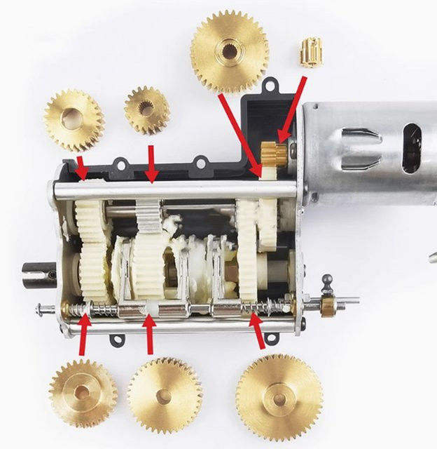 TAMIYA Metallgetriebesatz, 1:14, Upgrade Teile - Bild 1
