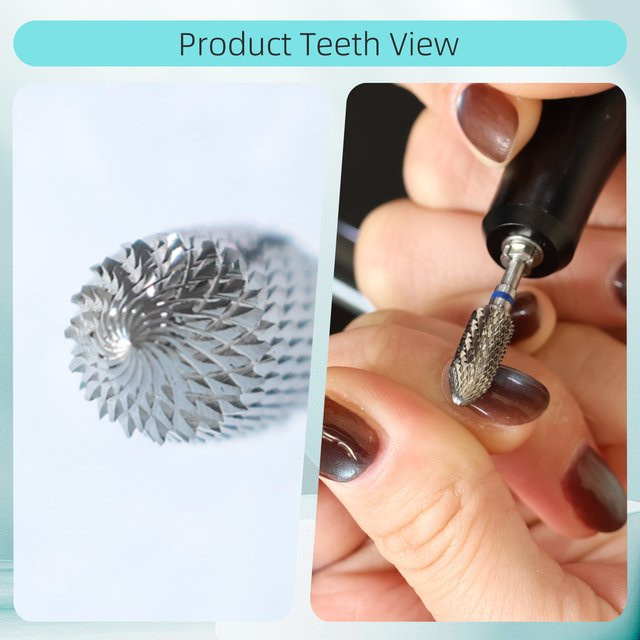 HYTOOS Hartmetall-Nagelbohrer Pro Barrel Cone, Metallic - Bild 1
