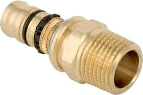 Geberit Mepla Übergang aus Rotguss mit Außengewinde d= 16mm x R 3/4 - Bild 1