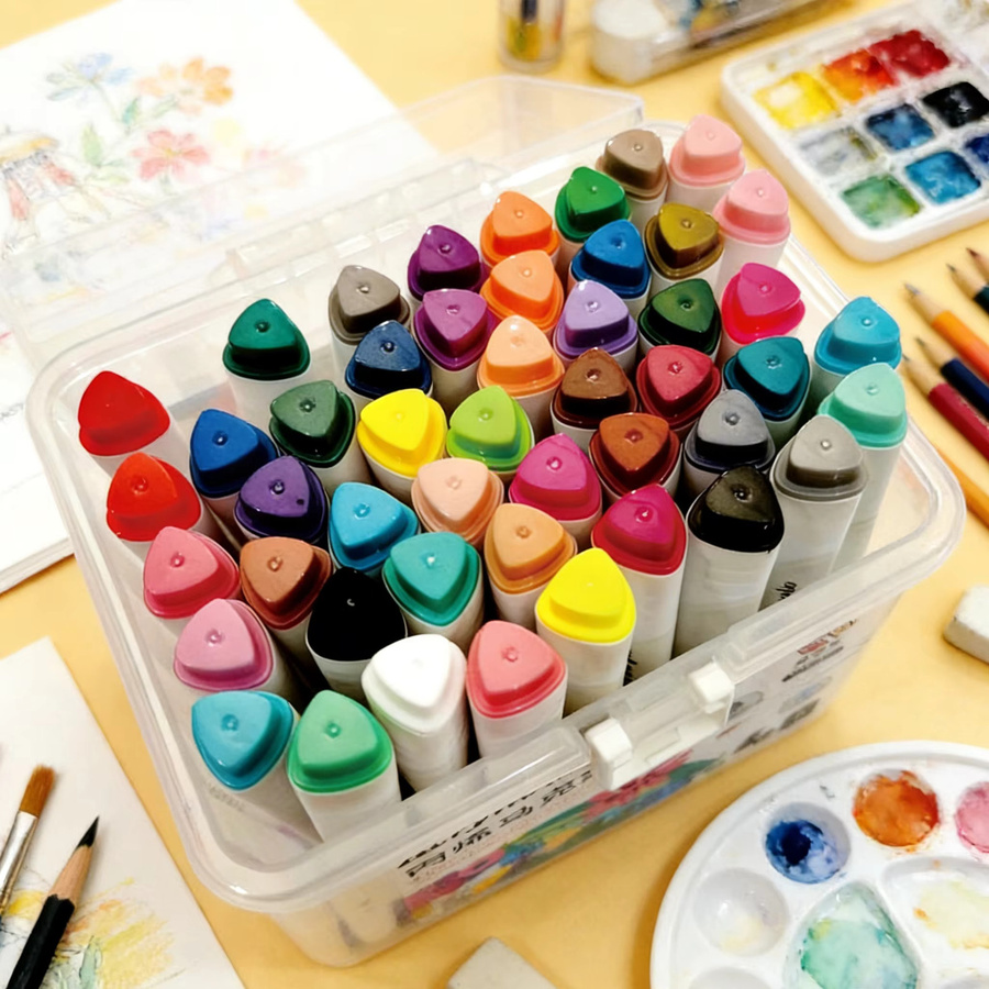 Acryl-Marker-Set mit 48 Farben und feiner Spitze für Zeichnungen, Malerei und DIY-Bastelarbeiten in Multicolour - Bild 2