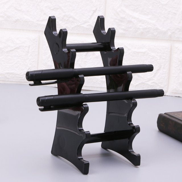 Make-up-Pinsel und Lidschatten-Stifte Organizer mit 6 Fächern aus Kunststoff in Schwarz oder Transparent - Bild 1