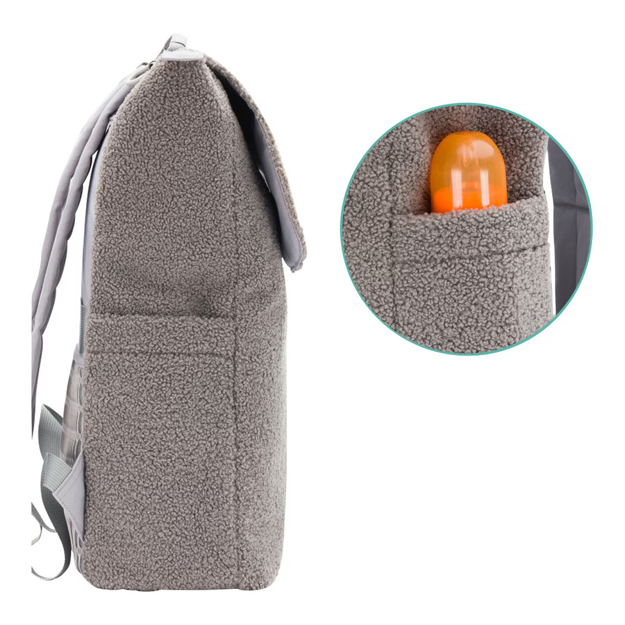 Fillikid Wickelrucksack Teddy in Grau - Bild 2