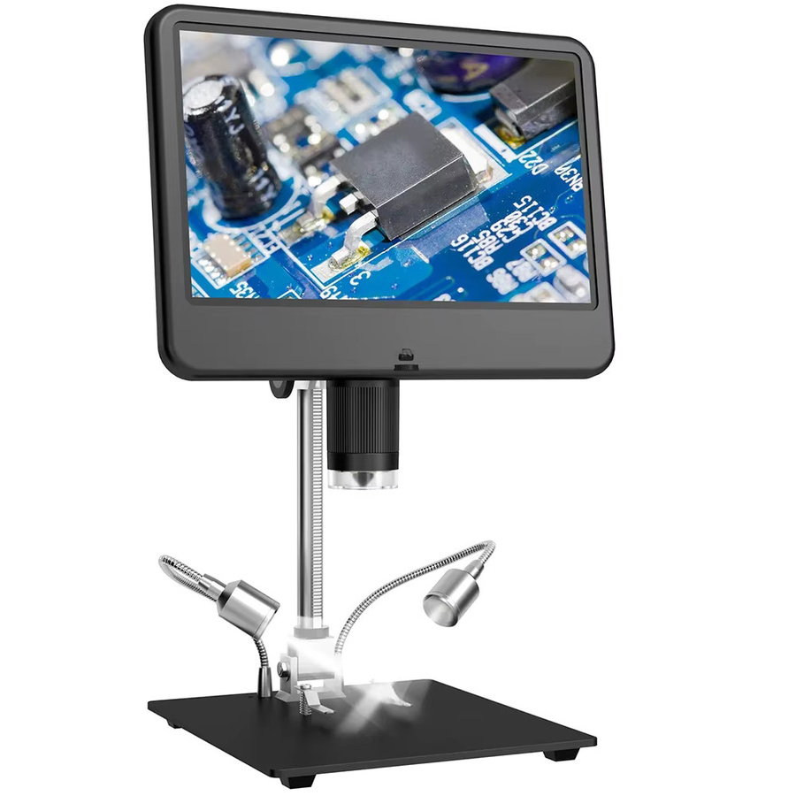 Andonstar AD210 Digitalmikroskop mit 10,1 Zoll verstellbarem LCD in Schwarz für Elektronikreparatur und PCB/SMD Lötarbeiten - Bild 7