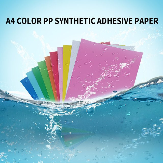 Tonpei A4 Vinyl Aufkleber Papier aus PP, 20 Stück, wasserdicht und ölbeständig, synthetisches Klebepapier - Bild 1