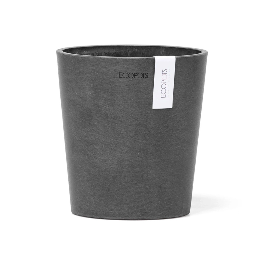 Ecopots Orchideentopf Morinda in Dunkelgrau mit Stein-Look, Durchmesser: 14 cm - Bild 2
