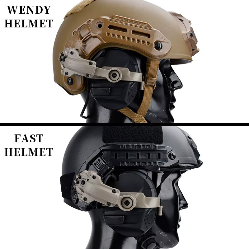 WADSN Taktischer Headset-Adapter für Fast-Helm ARC und Wendy M-LOK Schiene, Schießhalterung kompatibel mit VII - Bild 2