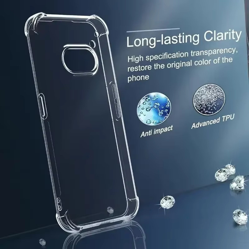 Transparente TPU-Schutzhülle für Nothing Phone 3A Pro und 2A Plus CMF, stoßfeste Hülle mit verstärkten Ecken von Fundas - Bild 2