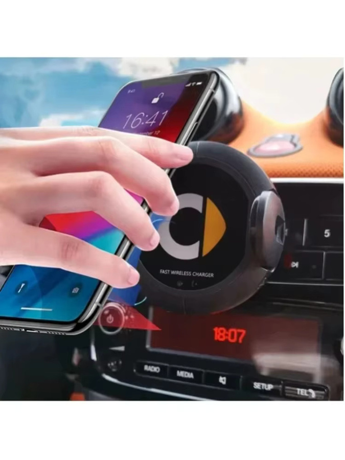 Automatische Klemmhalterung für Mercedes Smart 453 451 in Schwarz - Bild 1