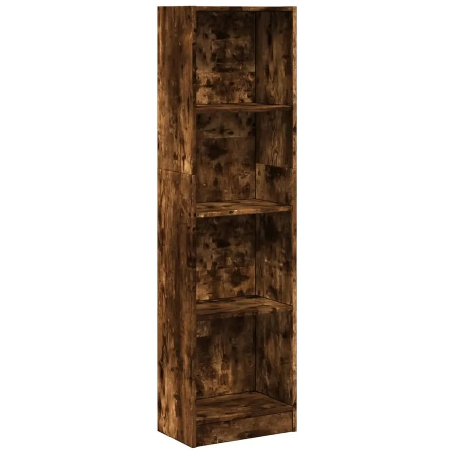 vidaXL Bücherregal Räuchereiche in Braun, Wandmontage, B/T/H: 40 x 24 x 143 cm - Bild 2