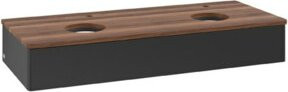V&B Waschtischunterschrank Antao ohne Frontstruktur, Wandhängend, Weiss lackiert, B/T/H: 120 x 50 x 19 cm - Bild 1