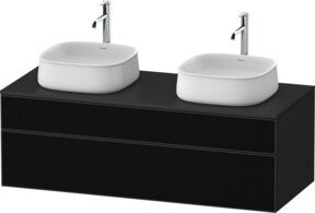 Duravit Waschtischunterschrank Zencha in Grau matt mit Einrichtungs-System, Breite: 130 cm, Tiefe: 55 cm - Bild 1
