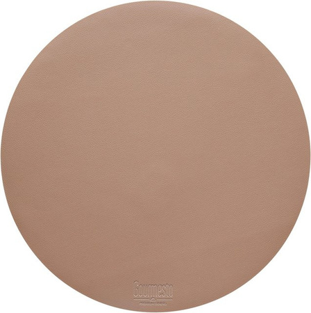 Gourmesto Tischset Livi Hellbraun rund aus Kunststoff mit Durchmesser: 40 cm