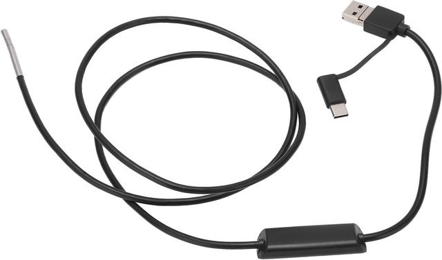 PJWWADQ AN100-3.9 Hochauflösende Endoskop-Inspektionskamera mit LED und USB-C Anschluss, Schwarz, 3,9mm Boroskop für Rohrleitungen und Automobilindustrie - Bild 1