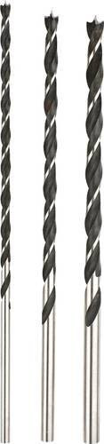 Kwb Holz-Spiralbohrer-Set 3-teilig aus Stahl in Schwarz und Silber, Durchmesser: 6 mm, 8 mm, 10 mm, Gesamtlänge: 250 mm - Bild 1