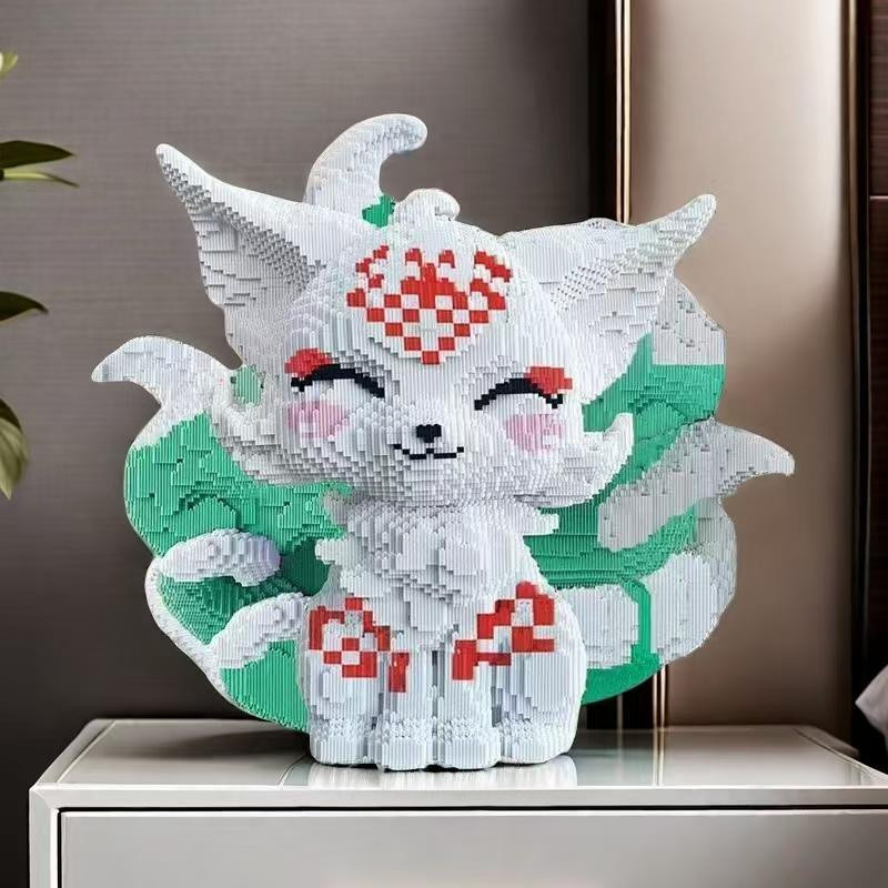 Yiran toy Neunschwänziger Fuchs Baustein-Bausatz grün 5682-teilig - Bild 2