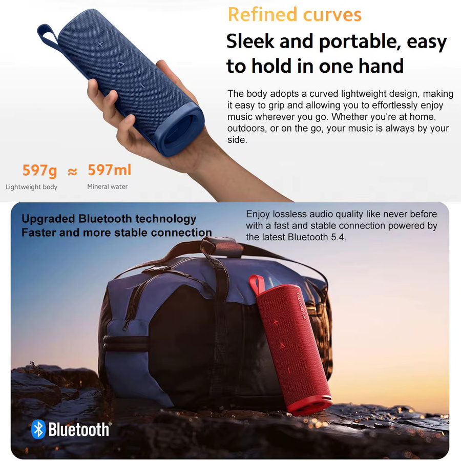 Xiaomi Sound Outdoor Tragbarer Bluetooth-Lautsprecher mit 30W, TWS, IP67 Wasserdicht, Schwarz - Bild 6