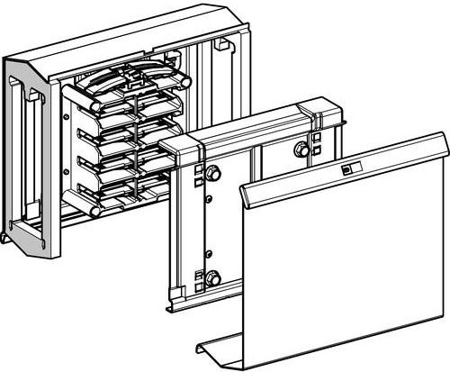 Schneider Electric KSA250FA4 KSA Verbindungsblock für Canalis KSA, 250A, IP52, Weiß - Bild 1