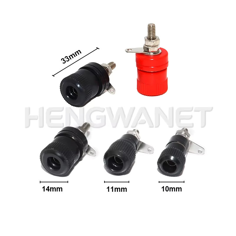 HENGWANET 10 Stück JS-910B 999B Anschlussklemmen mit 4mm Bananenstecker-Buchse für Verstärker und Arduino - Bild 2