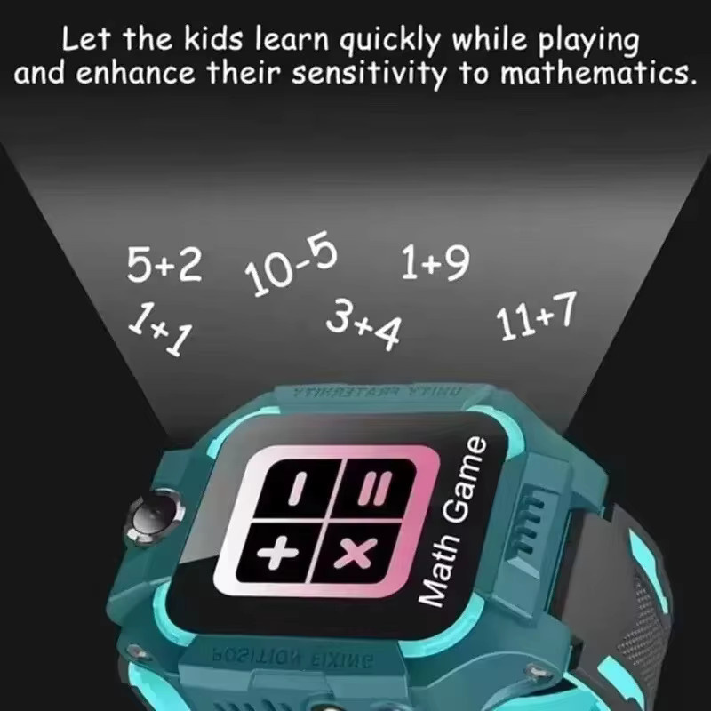 Lenovo 5G Kinder-Smartwatch in Schwarz mit GPS-Tracker, 8K Kamera, SOS-Notruf und SIM-Karten-Telefonfunktion, Android-kompatibel und wasserdicht - Bild 5