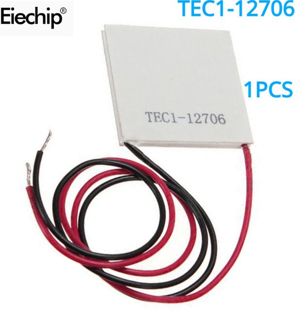 TEC1-12706 Thermoelektrisches Peltier-Elementmodul 12 V, weißes Eiechip-Modul für DIY-Elektronik, 40 x 40 mm - Bild 1