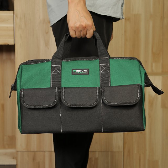 Verschleißfeste Werkzeugtasche von WINHUNT in Grün mit großem Fassungsvermögen - Bild 1