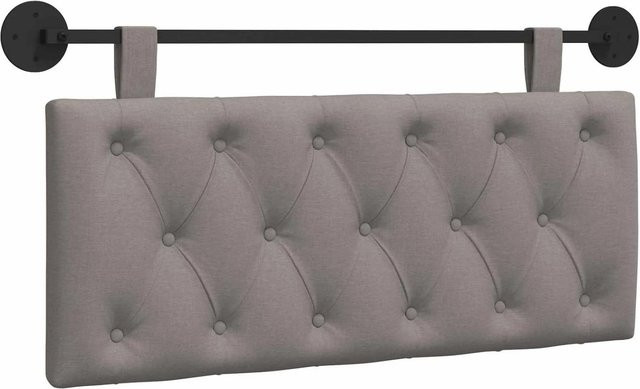 vidaXL Wandmontiertes Polsterpaneel in Taupe mit Stoffbezug, B/H/T: 110 x 55 x 7 cm - Bild 1