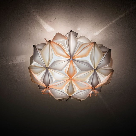 Slamp La Vie Medium Wand- und Deckenleuchte in Bernstein und Multicolor mit Glaskristallen, dimmbar