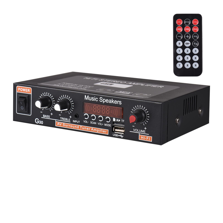 G30 Mini Bluetooth Digital Audio Player HiFi Stereo Verstärker in Schwarz - Bild 3