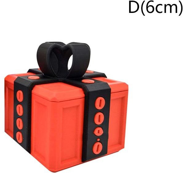 Binchi Outdoor Equipment Nervige Geschenkbox mit Schrauben als Streich-Geschenk aus Kunststoff, Farbe: Rot - Bild 1